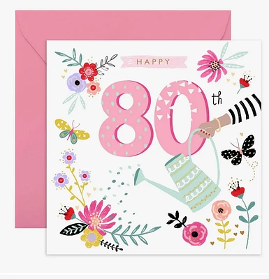 Happy 80th Birthday Card