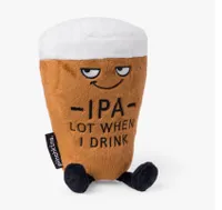 Punchkins " IPA Lot When I Drink" Novelty Plush Beer