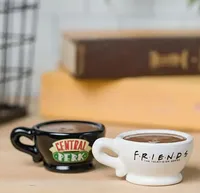 Friends Black and White Central Perk Ceramic Salt and Pepper