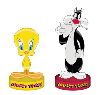 Looney Tunes Tweety Sylvester Ceramic Salt and Pepper Shaker