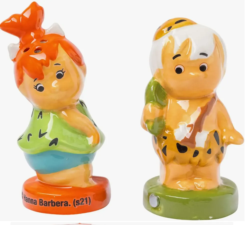 The Flintstones Pebbles and Bam Bam Ceramic Salt and Pepper