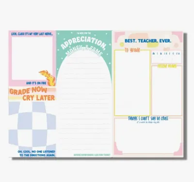 Teachers Notepad (Funny, gift)