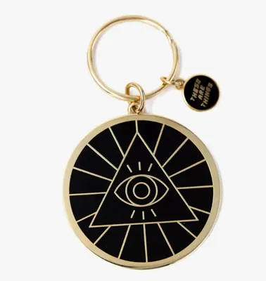 Illuminati Enamel Keychain