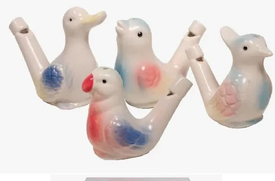 Porcelain Bird Water Whistles