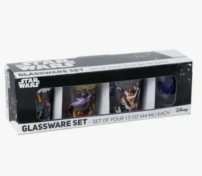 Silver Buffalo Star Wars 4pc Mini Glass Set