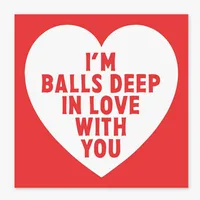 Balls Deep Funny Card