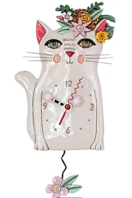 Enesco Allend Pretty Kitty Clock