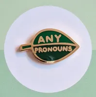 Pronoun Leaf Pin