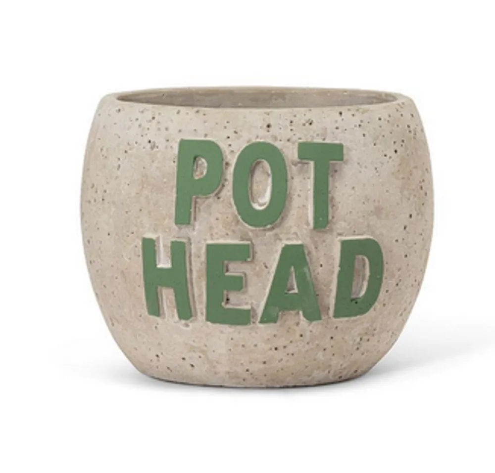 Abbott Sm Pot Head Planter 4"