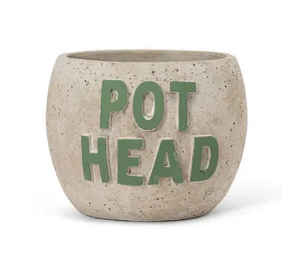 Abbott Sm Pot Head Planter 4"