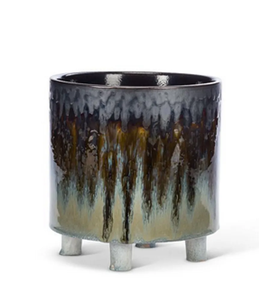 Abbott Md Ombre Glaze Planter W/Feet 8"