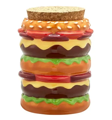 Cheeseburger Stash Jar