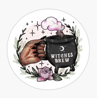 Redbubble Witches Brew Sticker