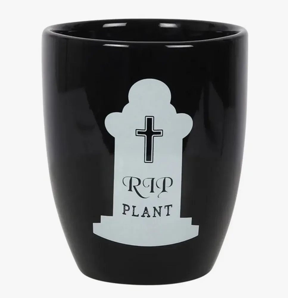 RIP Plant Gothic Plant Pot