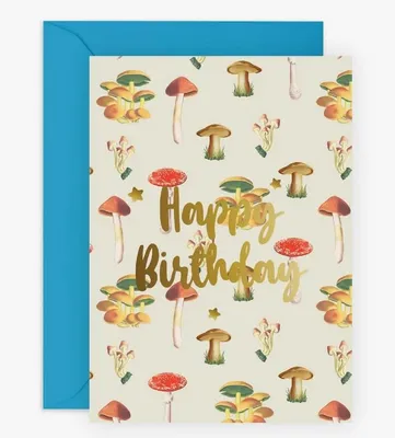 Central 23 Mushrooms Birthday Card