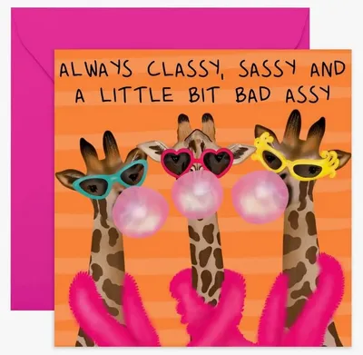 Central 23 Sassy Giraffes Everyday Card