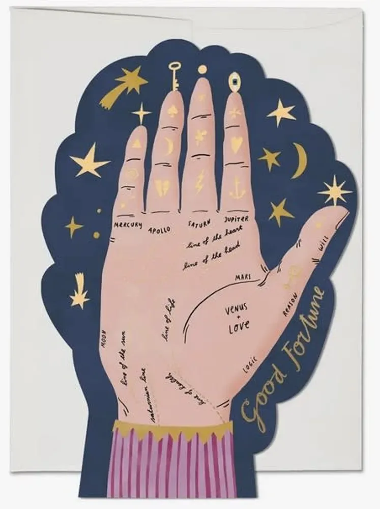 Palm Reading Encouragment Card