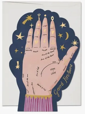 Palm Reading Encouragment Card