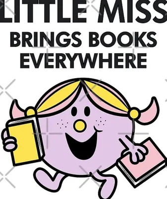 Redbubble little miss brings books everywhere Sticker