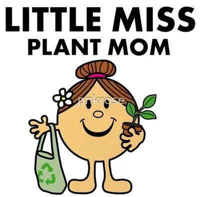 Redbubble little miss plant mom Sticker
