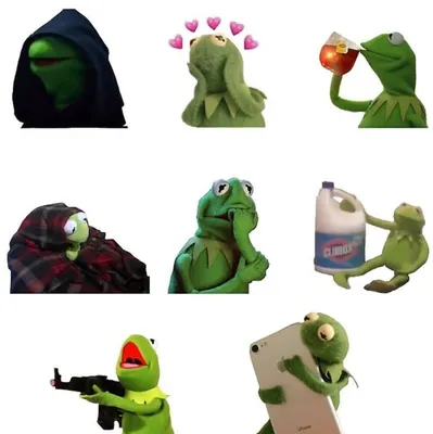 Redbubble Kermit meme sticker pack
