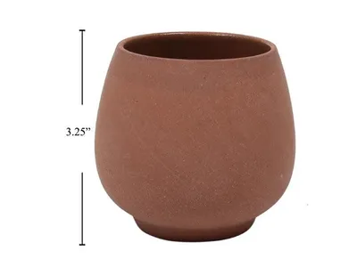 Diem Ceramic Planter, 3.5"D x 3.25"H