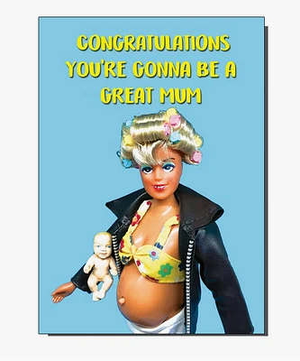 Great Mum New Baby Greeting Card