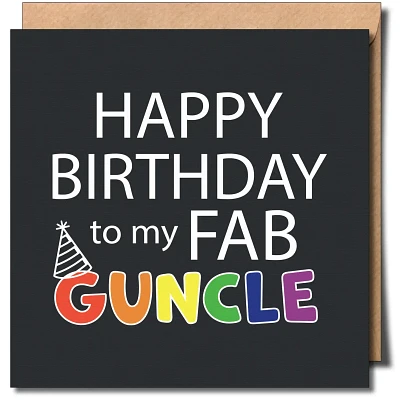 Happy Birthday Guncle Card