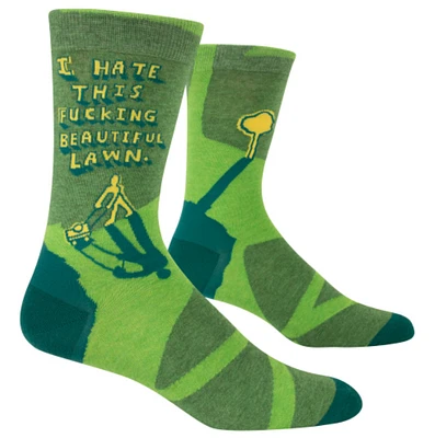 I Hate This Beautiful Lawn Men's Socks