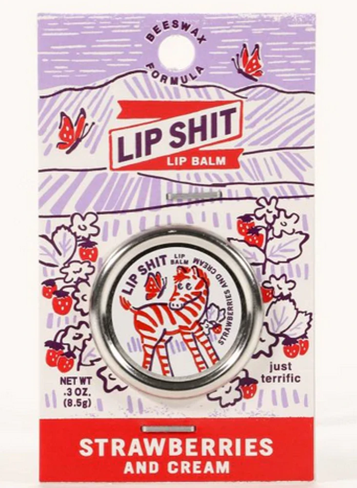 Lip Shit Strawberry Cream Lip Balm