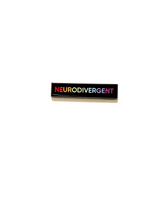 Neurodivergent Identity Pin - B/W