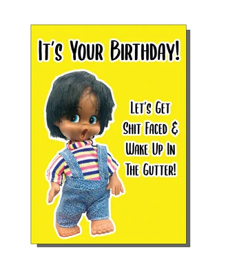 Birthday: Let's Get Shit-Faced Card