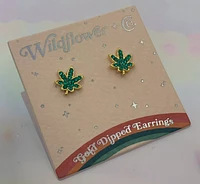 Weed Stud Earrings