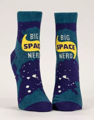 Blue Q Big Space Nerd Women's Ankle Socks