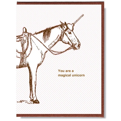 You are a Magical Unicorn Greeting Card