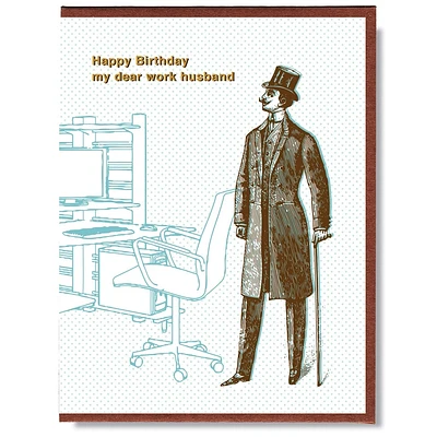 Birthday Work Husband Greeting Card