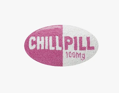 Chill Pill Hot Pink Hook Pillow