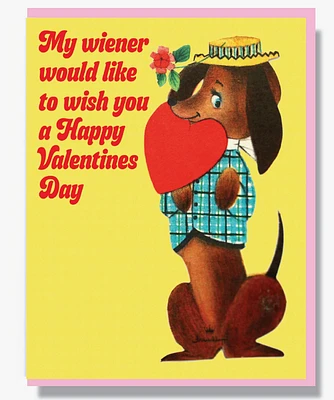 My Wiener Valentine's Day Card