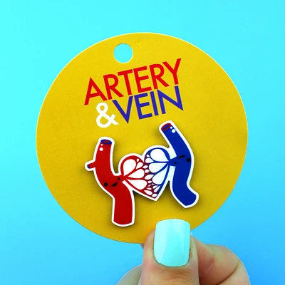 Artery & Vein Lapel Pin