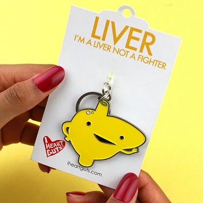 I Heart Guts Liver Keychain