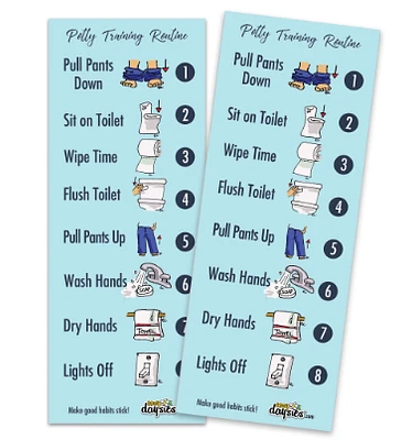 Re-Stickable Potty Training 2-Pack