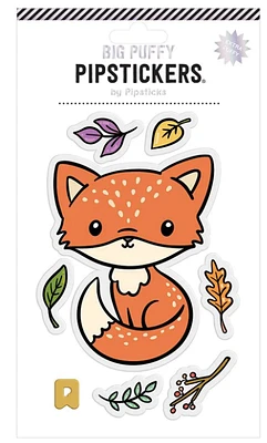 Big Puffy Red Fox Sticker