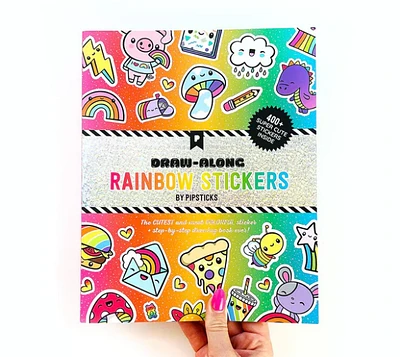 Draw Along  Rainbow Sticker Book