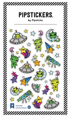 Puffy Space Aliens Stickers