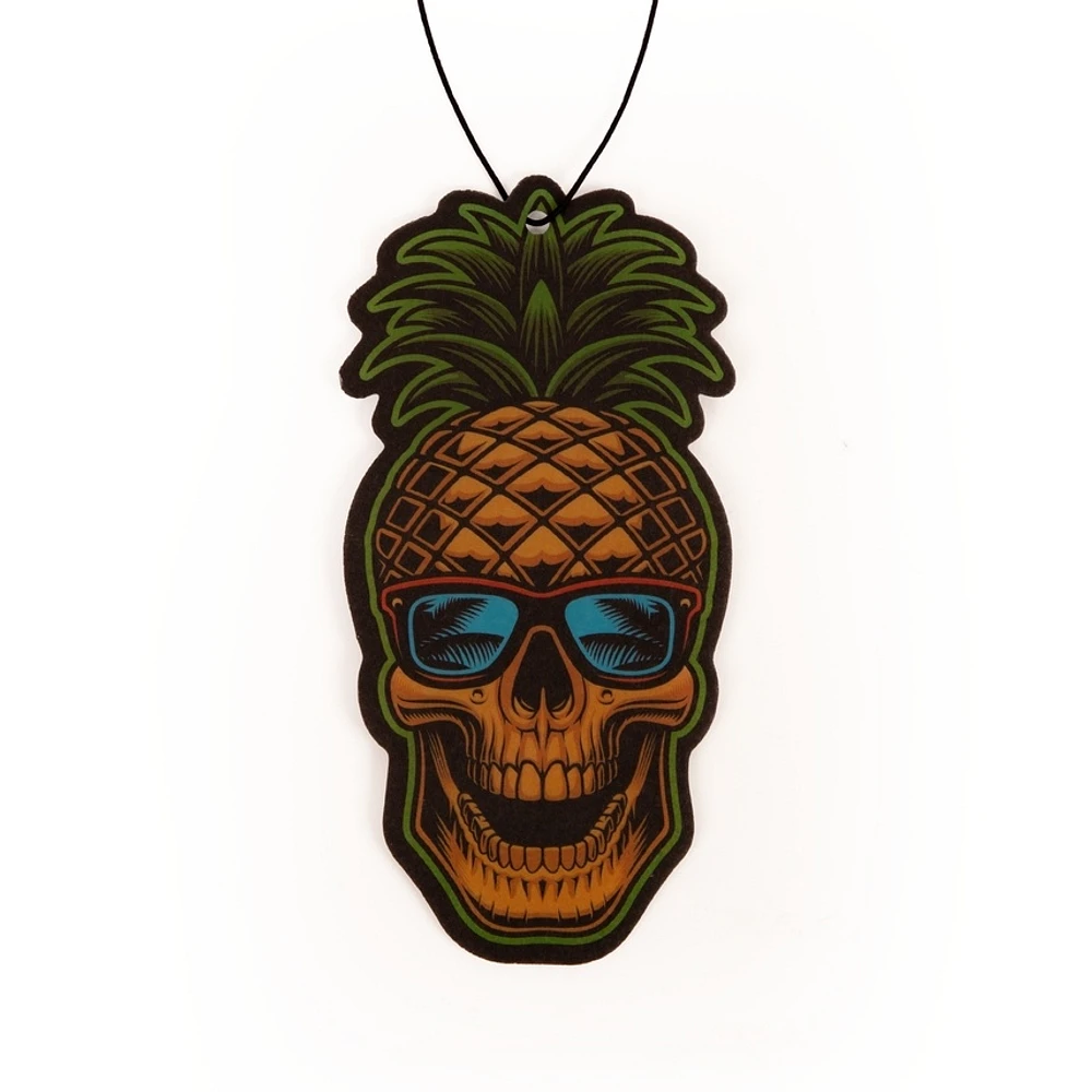 Pineapple Skull Air Freshener