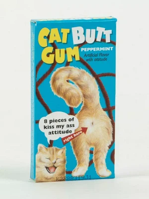 Cat Butt Peppermint Gum