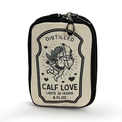 Vintage Print- Cupid Love Wristlet