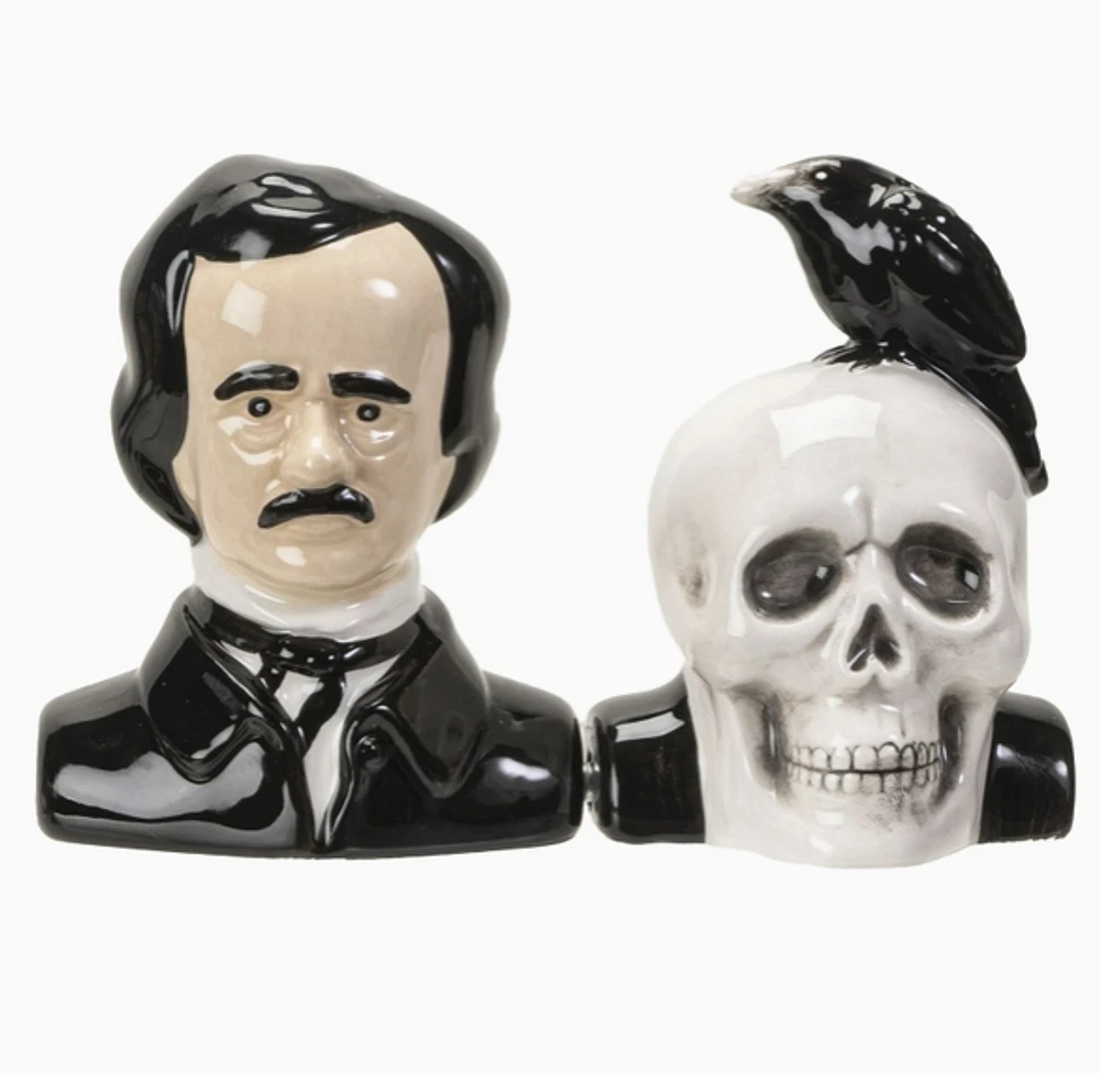 Edgar Allen Poe Salt & Pepper Set