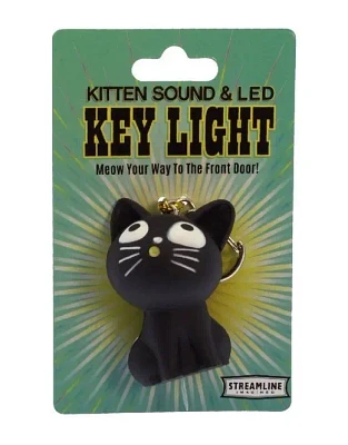 Kitten Led Light Keychain