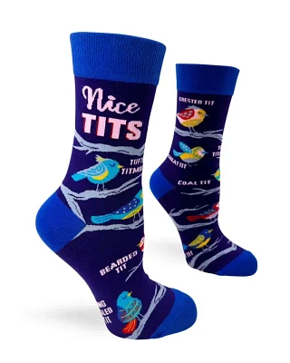 Nice Tits Womans Crew Socks